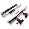 SOTECH 1 Paio SO-TECH® Guide a Uscita Totale Smart Slide 500 mm con Push-Open e Soft-Close e Giunti per Cassetti in Legno