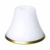 ORION LIGHTSTYLE Paralume in vetro di ricambio con anello dorato opaco, misura foro E14, ø 30 mm, anello decorativo in vetro