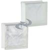 Fuchs Design 5 pezzi FUCHS vetromattone nuvola bianco satinato un lato (vetro opalino) 19x19x8 cm