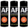 Alex Flittner Designs 3X RAL vernice spray auto vernice colorata bomboletta spray RAL 2001 rosso arancione satinato