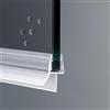 Ricambi & Box Doccia - Guarnizione Box Doccia con Gocciolatoio | Compatibile con vetro da 4mm a 5mm | EC-424-100 | Lunghezza 100 cm