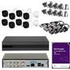 RVT SECURITY KIT 8 TELECAMERE 5 MP lente da 2.8 mm XVR 8 CANALI 5 MP HARD DISK DA 2 TERA (2 tera)