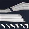 Marbet Design Marbet, listelli da soffitto in polistirene XPS, modanature in stucco di alta qualità, leggeri e robusti, dal design moderno (confezione risparmio da 40 metri, E-21, 62x62 mm), listello angolare