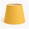 Generico 30 cm Paralume Cono, Tessuto di Cotone con PVC Bianco, Prodotto Artigianale, per Lampada da Tavolo, Piantana (Ocra)