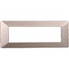 Electron PLACCHE IN TECNOPOLIMERO, COMPATIBILE CON VIMAR PLANA, 7 MODULI/POSTI, COLORE BRONZO, ALTA QUALITA', DESIGN ELEGANTE E MODERNO, PER INTERRUTTORI/PRESE, SERIE CIVILE