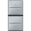 BTicino SHC4037F Axolute 2 Pulsanti NO Interbloccati, Grigio Tech