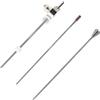 Qunyince 3 pezzi braccio di scarico per lavabo con tappo a leva con sfera pivot, compatibile con scarico del bacino con troppopieno, tappo a pressione per lavandino, leva di riparazione
