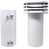Main Esalatore Di Fumo Per Caldaia A Gas Dm 120 Mm A Torrino Telescopico Bianco Main