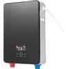 Estabeter Scaldacqua istantaneo elettronico, display LED digitale della temperatura, scaldabagno istantaneo per cucina, bagno e casa, 220V 6500W (nero)