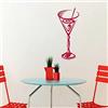 PAWANG Cocktail Adesivi Murali Bar Adesivi Decorativi Da Parete Adesivi In Vinile Rimovibili Ornamento Per Adesivi Da 25 Cm X 59 Cm