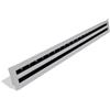 Generico DIFFUSORE LINEARE 2 FERITOIE 80 CM CON DEFLETTORI LONGITUDINALI SERIE BIANCA RAL 9016