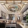 XLMING Grande Murale Hotel Soggiorno Soffitto Ristorante Carta Da Parati Fiore Di Loto Peonia Carta Da Parati 3D Fotomurali Adesivo Muro Vintage Moderna Cucina C-200cm×140cm