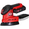 Valex M-LP18 Levigatrice Palmare a Batteria OneAll 18V in Kit con Batteria 2Ah e Caricabatterie 1,7A, 6 Fogli Abrasivi inclusi.