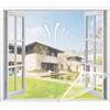 VOLLENC Zanzariera Finestr, Insect Door Screen Finestra Zanzariera Finestra, Zanzariera Rete Anti Zanzare, per Porte e finestre 65x125cm (Bianco)