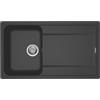Generico Elleci Lavello Incasso Life 400 1 Vasca con gocciolatoio 86×50 Antracite Granitek LG240059