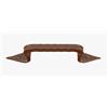 effedielle Maniglione forgiato finitura ruggine per porta, portone ∅ 16x250 mm. completo di viti di fissaggio FA781.25