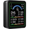 SPORTARC Monitoraggio della qualità dell'aria 10 in 1, WiFi per app Tuya CO-2, monitoraggio della temperatura e dell'umidità con avvisi, schermo a colori Smart Monitor per la casa (nero)