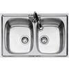 Foster Lavello a 2 vasche in acciaio INOX, 790 mm, 500 mm