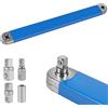 OROMYO Cricchetto con prolunga offset 39 cm Offset Extension Wrench con adattatore di trasmissione da 1/2, 1/4 e 3/8, cricchetto con prolunga multifunzionale per meccanici, artigiani di officina