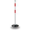 SISAS Paletto e base in ferro H 90cm per Colonnina di delimitazione bianco rossa peso 2,8 kg Sisas 909028086