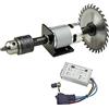 CHANCS 895 DC Motor Saw doppio albero di uscita ad alta potenza a basso rumore DC 24V 12000RPM Mini Saw Drill per il taglio del legno lucidatura