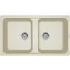 Generico Elleci Lavello Incasso Life 450 2 vasche 86×50 Bianco Antico Granitek LG245062