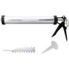 Eujgoov Cartuccia per Pistola per Silicone da 600 Ml con Impugnatura Comoda 10 Ugelli per Giunto Lavello Finestra Bagno Cucina