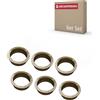 JUVA Guida per maniglia da 18 mm marrone per maniglie delle porte e coppia di maniglie - SM10003 | Cuscinetti in plastica per maniglie delle porte | Made in Germany | Confezione da 6 anelli guida con