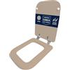 HYDRO HOME - Copriwater Ideal Standard Conca Come Originale, Tavoletta WC Ideal Standard con Cerniere Inclinate Idonee, Coperchio Water Copri Water in Legno Rivestito (VISONE)