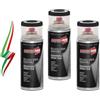 Generico Set 3 Bombolette Pellicola Spray Rimovibile, Nero Opaco Adatto per Carrozzeria, Attrezzi Sportivi ecc., Bomboletta in Banda Stagnata Riciclabile 400 ml Made in Italy