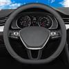 ZXCVDF Coprivolante Auto per Renault Mégane 4 (IV) B9A I 2016-2024,Antiscivolo Pelle Microfibra Coprivolante Traspirante Coprivolante 37-38cm/15'' Accessori Auto Interno,Colored lines-2-D type