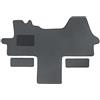 Alpha-Tex Produktions- und Handels GmbH Tappetini adatti per Fiat Ducato Tipo 230 2-Sitzer (Costruzione 1994-2002), Dura grigio | 1 pz.+ 2 tappetini | Bordo verde scuro