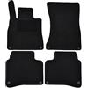 J&J AUTOMOTIVE Tappetini in Tessuto per Mercedes S W222 2013-2020, Set da 4 Pezzi Anteriori e Posteriori, di Velluto su Misura, Antiscivolo, Colore Nero