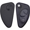 Lage Guscio per Chiave Auto compatibile con Alfa Romeo 145 146 147 156 159 164 166 GTV GT GTA Spider Alfetta Brera Giulia - Cover Scocca Telecomando Ricambio a 3 Tasti Pulsanti con Lama