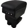 KVKQMLFEAW Bracciolo Auto Per Vw Per Caddy Bracciolo Per Auto Parti Di Adattamento Accessori Per Lo Stoccaggio Centrale Dedicati Interni Con USB(A style red line)
