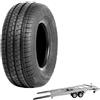 Vee Rubber VTR312 M+S TUBELESS 145 R10 / 145 80 10 74N 8PR 4 STAGIONI Pneumatico Carrello Rimorchio Appendice - Gomma Trailer Rinforzata, Alta Resistenza