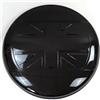 Ouhonix Copriruota universale in ABS per LR Defender 90 110 130 (2020-2025) - Protezione premium per pneumatici (New-Black Flag)