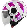 Kappa CASCO JET KAPPA KV37 EVO STYLE BIANCO/FUCSIA S