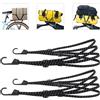 Aibeli 2 tenditori per bagagli, estensori con gancio, cinghie con gancio, cinghie di serraggio corte con 4 fibbie, cinghia di tensione per bicicletta, portapacchi per moto