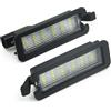 Meimeier 2pcs 18-LED CAN-bus senza errori bianco 12V-24V per Dodge Charger Challenger Pacifica Jeep Compass RAM 1500 lampada targa