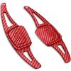 SHUGWA Paletta Volante Prolunga Per Golf 8 Per MK8 R Per GTI R Per Line Per Passat Per Atlas Per CC Accessori ABS Estensione Del Cambio Al Volante Dell'auto volante Estensione cambio(Carbon red)