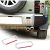 JONKOKO Gancio da traino in lega di alluminio resistente per rimorchio, adatto per LR Defender 90 110, 2020-2022, kit per accessori da traino (2 pezzi, Argento-ABS-Telaio decorativo con foro per gancio)