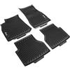 Audi 4K1061501041 4K0061511041 - Tappetini in gomma premium 4X, tappetini per tutte le stagioni neri, con scritta A6, solo per Tipo C8 4A dal modello 2019