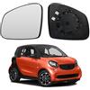 JinsenTGG Vetro a Specchio sostituzione per Smart fortwo W453 2014-2020, Specchio Esterno Regolabile Adatto, Lente di Retromarcia (Sinistra)