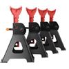 ECUTEE 4 Pezzi Cavalletti di Supporto, Cavalletti per Auto Cric capacità 3T Supporto per Roulotte, Altezza Regolabili 275-415 mm, Cavalletti di Sostegno per Veicoli, Auto, SUV, Caravan