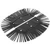 OUKENS Fringe per pedana Moto, 2 Pezzi Fringe per pedana Moto Copertura in Pelle PU Pedale Universale Nappa Nera
