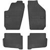 FROGUM 0015 Tappetino in Gomma nero anteriore e Posteriore Compatibilità con VW POLO 9N Fox Hatchback 5Z1, 5Z3, 5Z4, SEAT Ibiza III Hatchback 6L, SKODA FABIA 6Y2