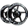 JAYWIS Decalcomanie per cerchioni Moto Ruota Anteriore E Posteriore Adesivo Mozzo Cerchi Decal Resistente Alle Intemperie Nastro Riflettente Della Banda Per Yamaha Mt 07 Mt07 Adesivi per ruote ( Colore : Bia