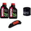 2 LITRI OLIO MOTUL 5100 10W30 + FILTRO OLIO HF+ FILTRO ARIA PER HONDA SH 300 IE