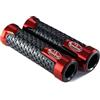 Voskooe manopole per moto Per FB Mondial Flat Track HPS 125 300 Hipster Imola SMT SMX Enduro Motard Manopole Universali Manubrio Moto Da 7/8 22mm(Red)